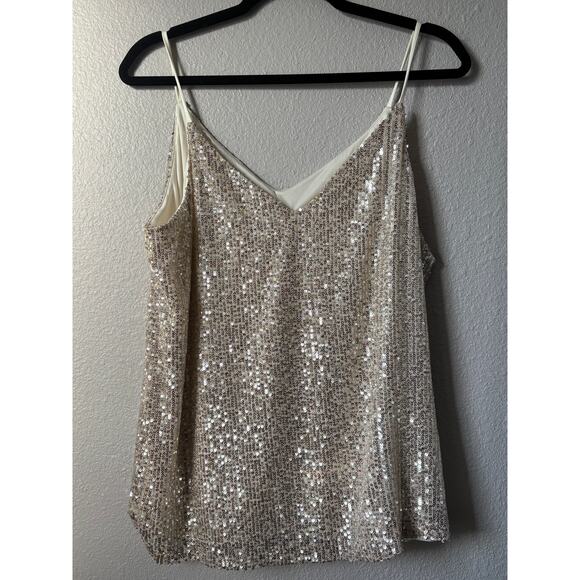 Calvin Klein Sequin Cami Tank Top - Size M - Picture 1 of 3